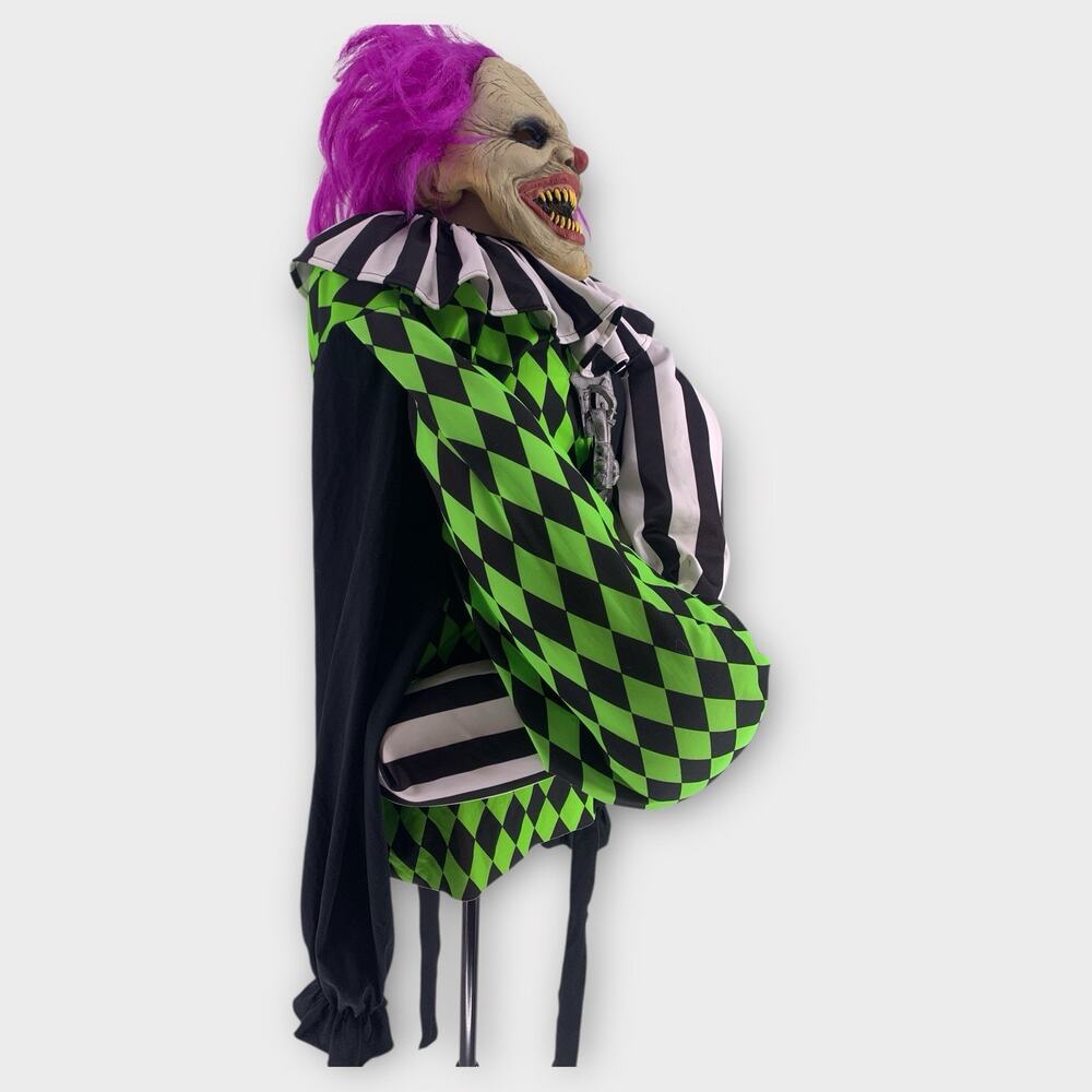 Psycho Sideshow Shackles The Clown Evil Mask Adult M Costume California Costumes - Picture 3 of 12